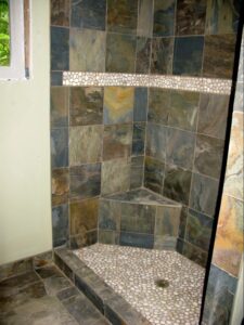 Tile Flooring and Shower